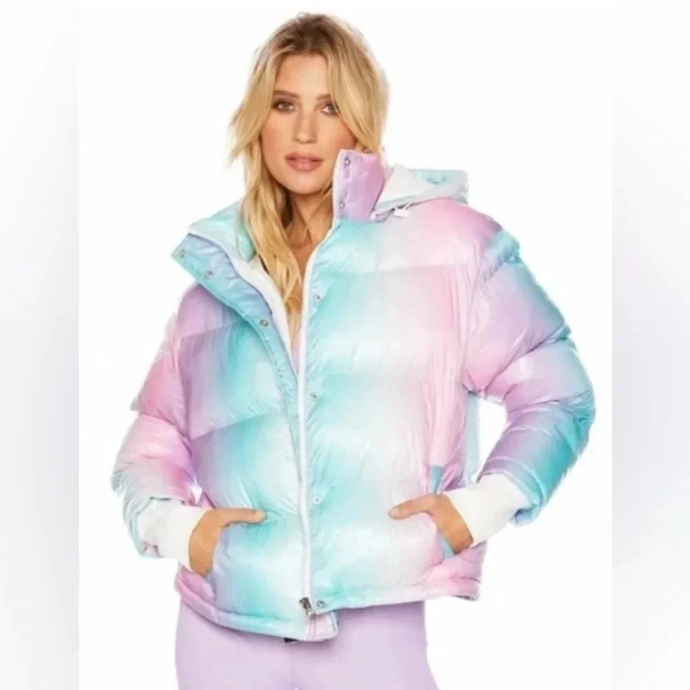 Beach Riot Puffer Coat, ombre pastel